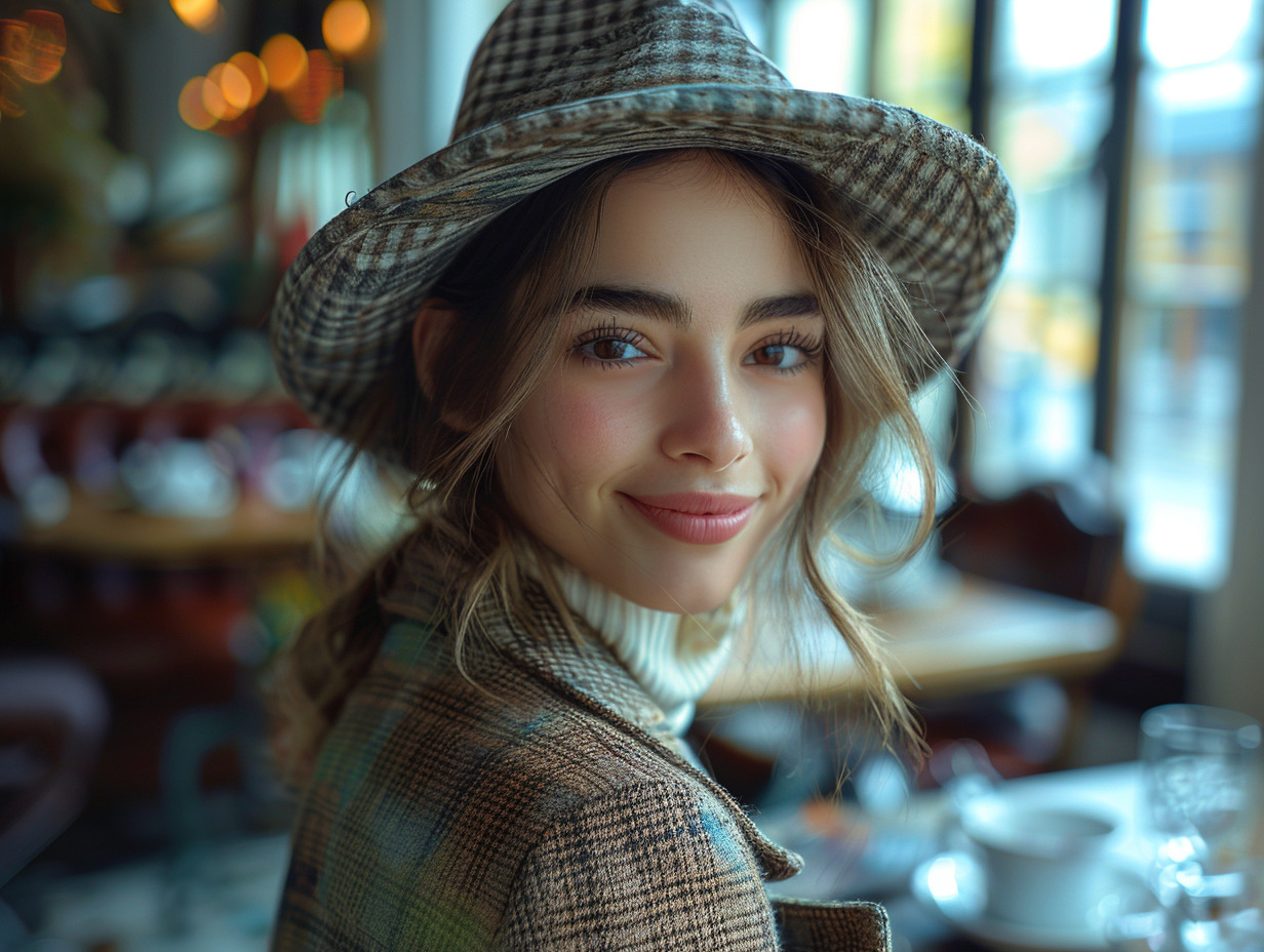 femme chapeau