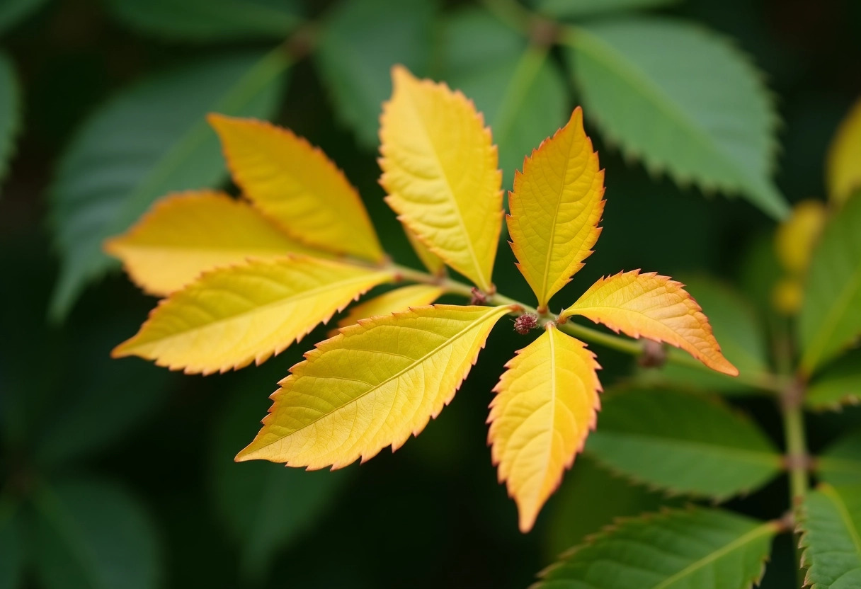 feuilles jaunes